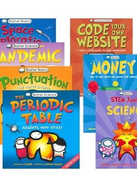 【自营】Basher Money Science Coding 巴舍尔 金钱 编程 太空 流行病 标点符号书写 儿童百科 英语科普百科课外读物 英文原版