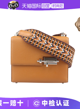 【自营】中古9新爱马仕VERROU附编织肩带山羊皮迷你斜挎二手包包