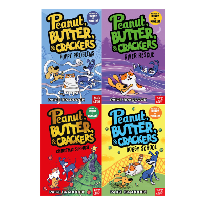 【自营】预售 英文原版 Peanut, Butter & Crackers 花生黄油和饼干系列4册  温馨友谊冒险故事 儿童全彩漫画