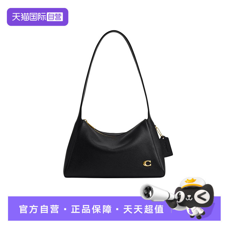 【自营】COACH/蔻驰经典五金件拉链开合女士百搭单肩手提包CCC45