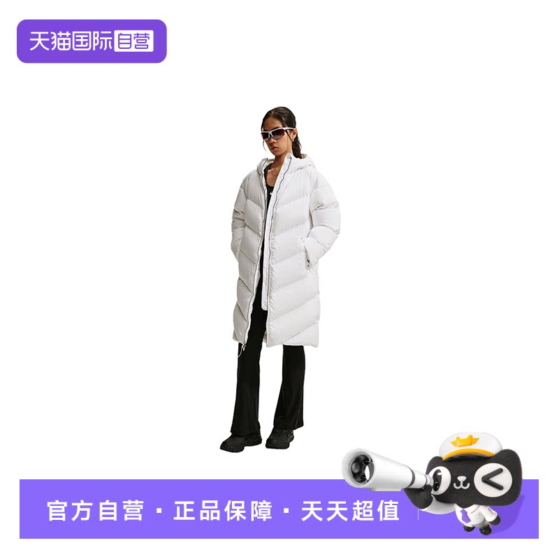 【自营】NIKE耐克女士中长款羽绒服防风防泼水连帽外套IF5908-100