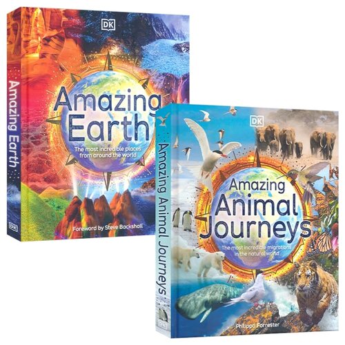 【自营】DK 百科 Amazing Earth Oceans Space Animal Journeys 神奇的地球海洋太空 动物之旅 自然地理知识科普 英文原版进口