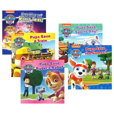 【自营】Paw Patrol The Mighty Twins  Save Ryder's Robot Sports Day 汪汪队立大功5册 儿童英语绘本冒险故事逆商培养 英文原版