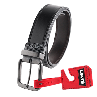 Levis 李维斯潮牌经典时尚双面商务针扣皮带男士休闲百搭旋转腰带