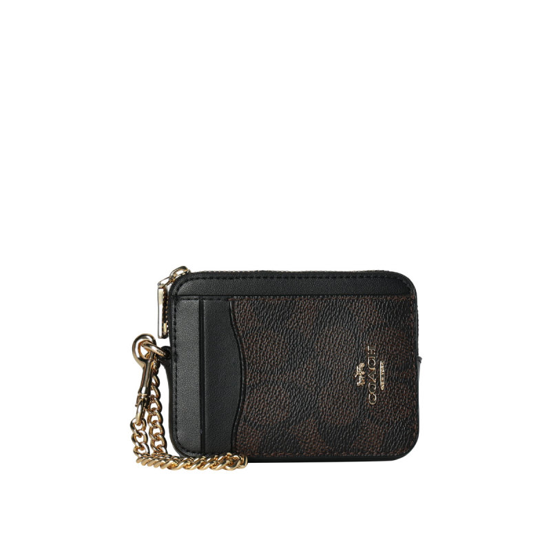 COACH/蔻驰品牌徽标金属拉链开合