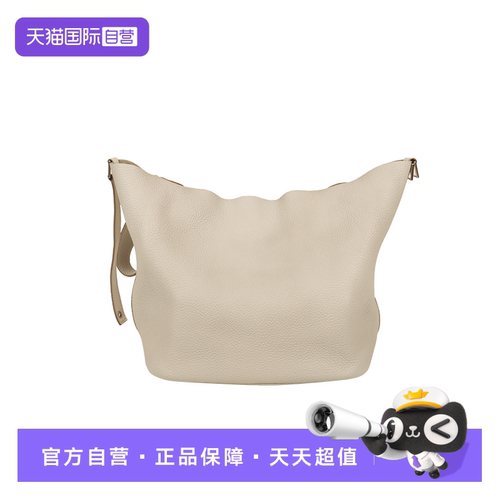 【自营】中古「9.0新」HERMES 珍珠灰/纯白色CLEMENCE皮手提包