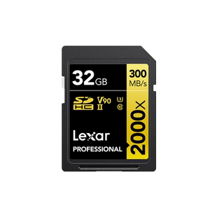 【自营】雷克沙Lexar 64g128g256g相机内存卡佳能高速sd存储卡v90