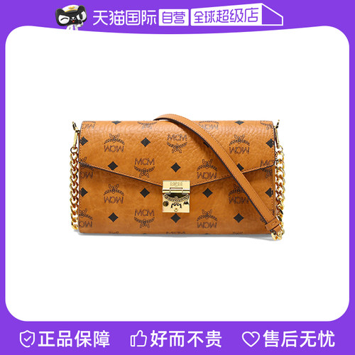 【自营】MCM中号信封包Millie Visetos斜挎包女士单肩链条包