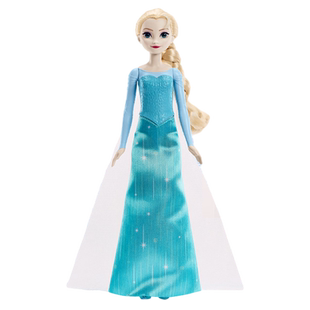 【自营】芭比迪士尼乐享公主艾莎娃娃女孩过家家玩具儿童节礼物