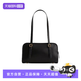 zip 蔻驰Swing 自营 25纯色压纹皮革腋下包手提单肩包 COACH