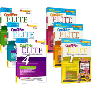 【自营】新加坡英语 攻克精英系列 SAP Conquer Elite Level 英语综合能力 英语写作 阅读理解 语法 完形填空 小学教辅 英文原版