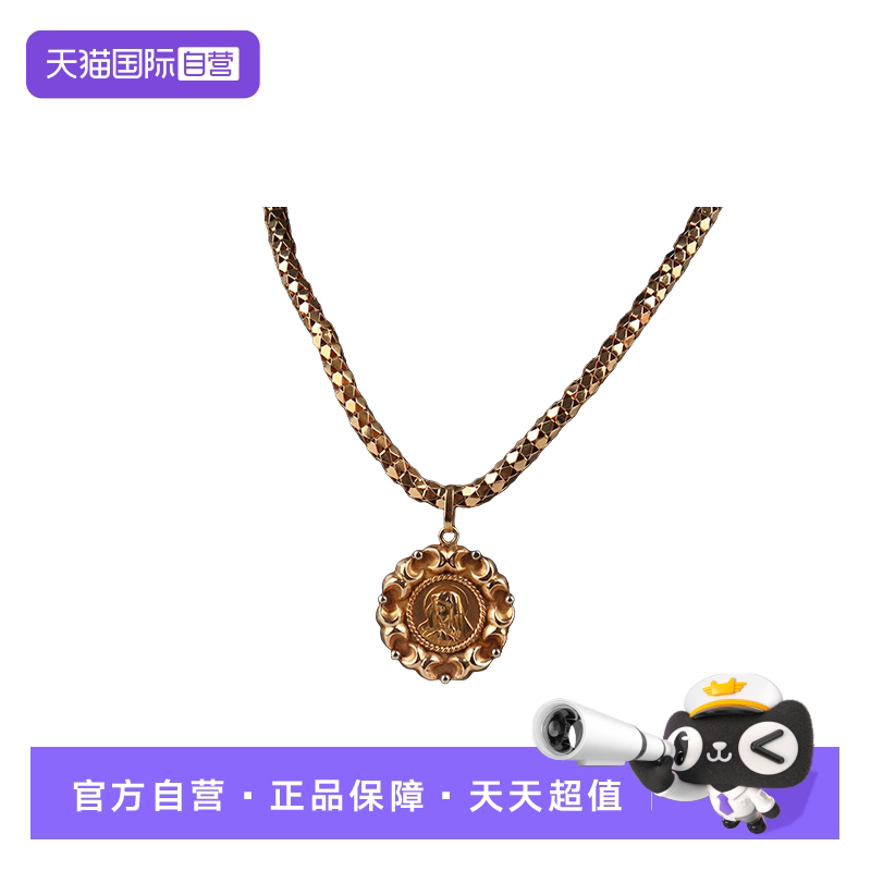 【自营】中古95新-18k古董吊坠项链18K黄金63cm