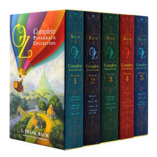 Collection Baum电影原著冒险 英文原版 Wizard 奥兹国绿野仙踪5册全套盒装 小说The Volume弗兰克鲍姆Frank Complete 自营