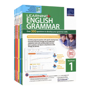 【自营】新加坡学习系列英语语法 SAP Learning English Grammar Workbook 1-6年级练习册 131个必修语法 基础版 英文原版
