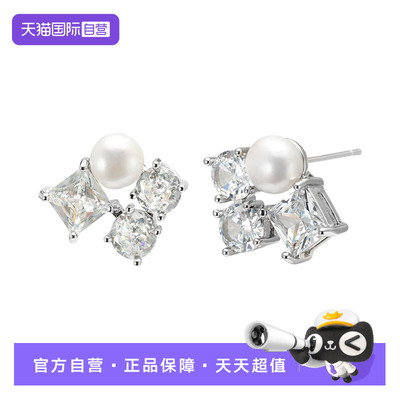 Idokawa珍珠耳钉女轻奢高级感