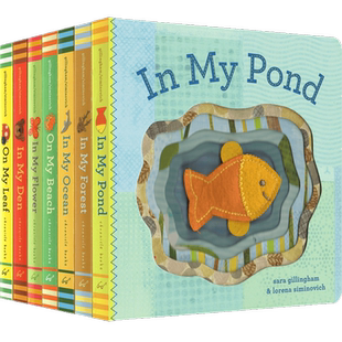 【自营】英文原版 Sara Gillingham 儿童启蒙认知教育7册 趣味游戏绘本 纸板手指偶书 萨拉·吉林厄姆 Chronicle