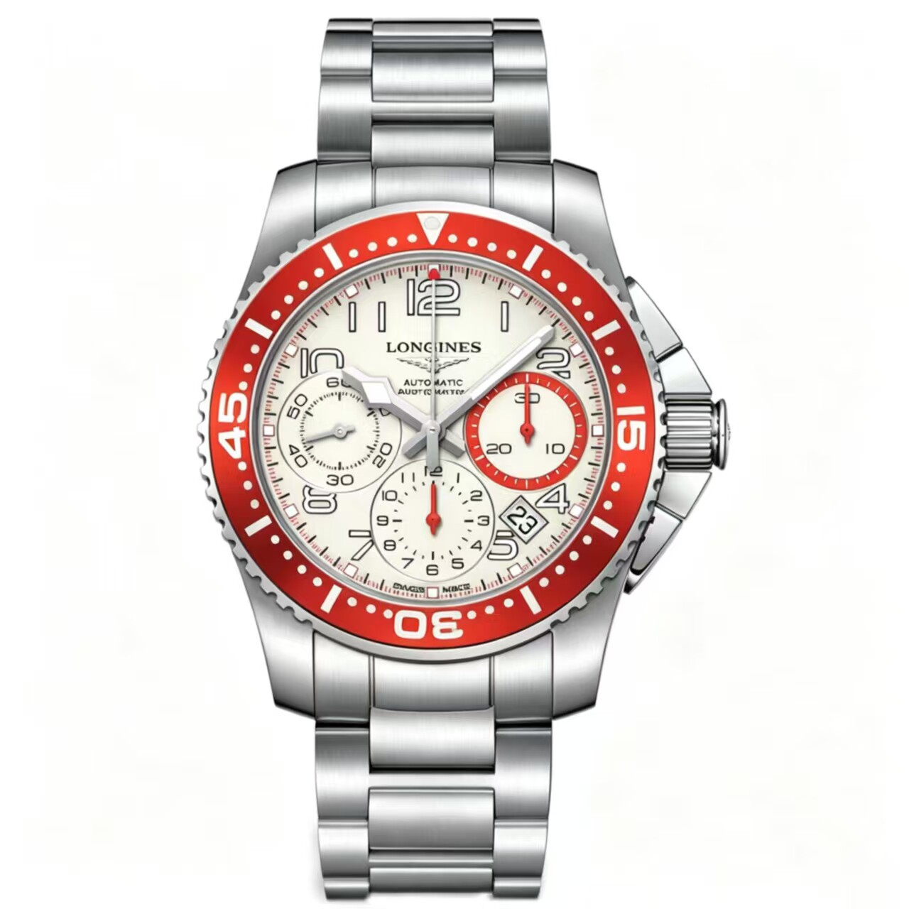 【自营】中古99新浪琴/康卡斯系列/三眼计时/41mm/运动表/红康