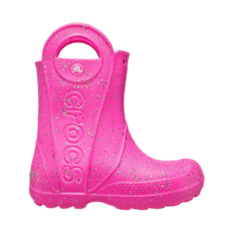 【自营】Crocs卡骆驰儿童户外厚底雨靴粉色CR210391-6TW