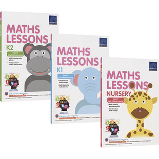 【自营】SAP Maths Lessons Nursery K1 K2 新加坡数学课程 学前-大班 培养数学思维 CPA教法 特色STERM 幼儿数学启蒙 英文原版
