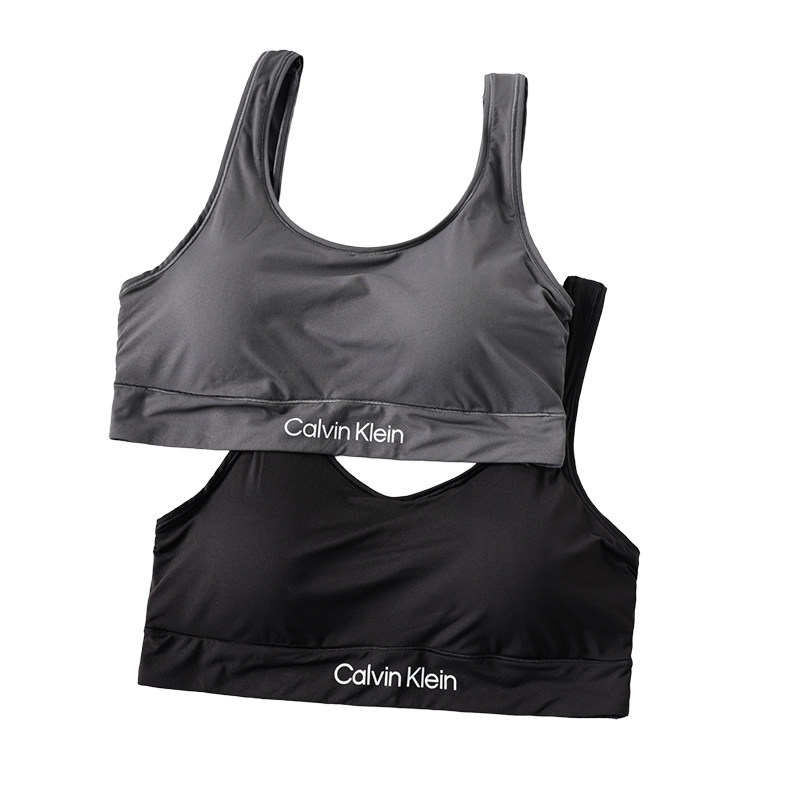 【自营】Calvin Klein/凯文克莱女士速干无钢圈运动内衣背心文胸