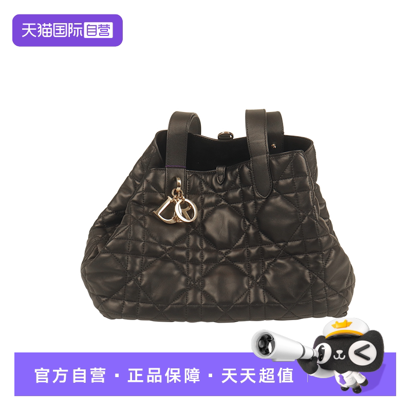【自营】中古「9.0新」DIOR(迪奥) 手袋黑色牛皮中号手提包
