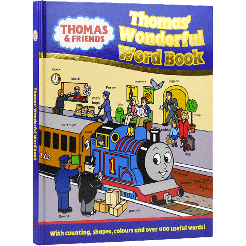 【自营】Thomas Wonderful Word Book 小火车托马斯和他的朋友们 400词 儿童图解词典  图画识字字典书 英文原版 精装