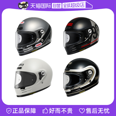 shoei全盔复古摩托车电动车四季