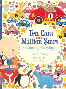 【自营】Ten Cars and a Million Stars A Counting Storybook 十辆汽车和一百万颗星星 学数数 图画故事书 启蒙认知 英文原版
