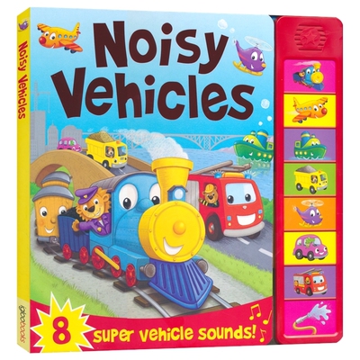 【自营】Noisy Dinosaurs Noisy Vehicles 热闹的恐龙 热闹的交通工具 发声书 启蒙认知 8个发声音效 英文原版进口图书