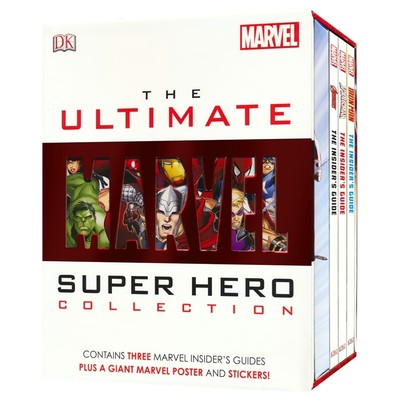 【自营】Marvel- The Ultimate Super Hero Collection Avergers漫威超级英雄终极版合集3册官方权威指南英语读物英文原版