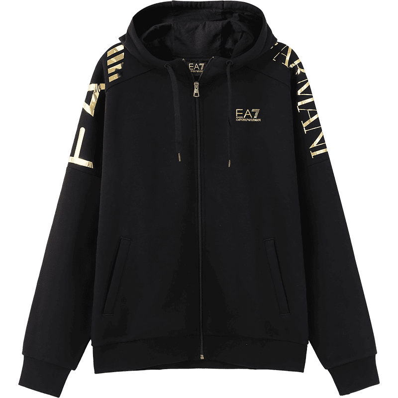 阿玛尼加绒卫衣外套运动开衫