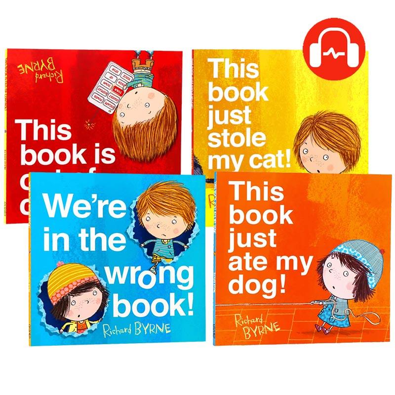 【自营】牛津精品绘本4册这本书偷了我的猫这本书失控了英文原版绘本We're in the Wrong Book儿童英语启蒙平装图画书牛津大学出版