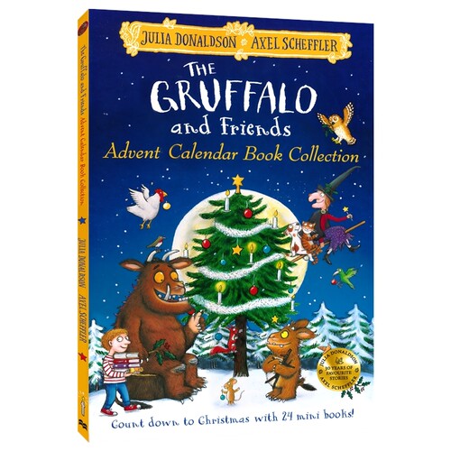 【自营】The Gruffalo And Friends Advent Calendar Book 咕噜牛圣诞倒数日历 24册 经典绘本元素 益智游戏合集 英文原版进口