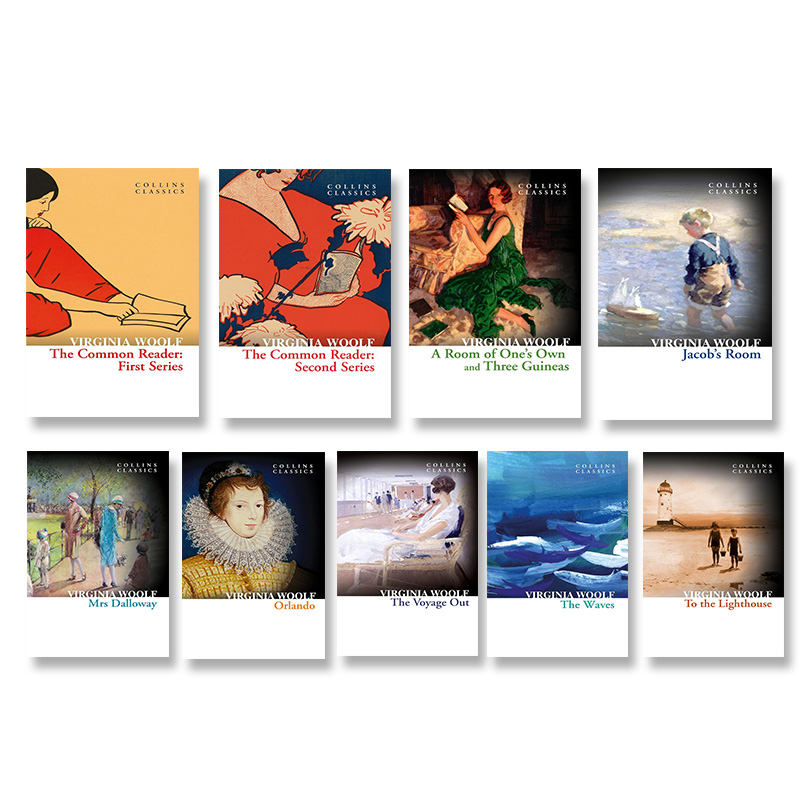 【自营】英文原版 伍尔夫小说套装9册(可单拍) 奥兰多 海浪 到灯塔去 柯林斯经典名著文学系列 Virginia Woolf