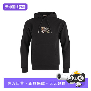 【自营】BURBERRY/博柏利男士战马刺绣棉质连帽运动卫衣 8116060