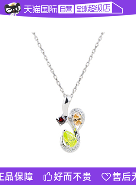 彩宝项链女纯银轻奢精致高级感