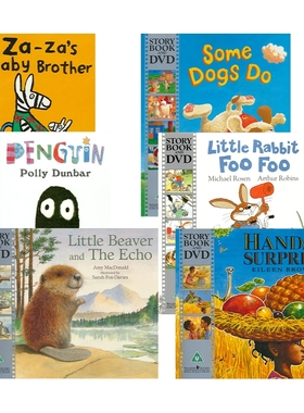 【自营】Time for a Story Little Rabbit Foo Foo Penguin 儿童英语故事绘本 早教启蒙 事物认知 亲子共读 附动画DVD 英文原版