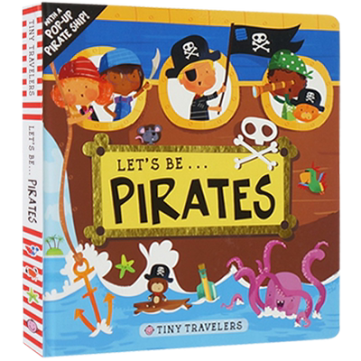 【自营】英文原版 儿童绘本 Tiny Travelers  Let's Be... Pirates 小小旅行家 立体书 儿童启蒙 边玩边学