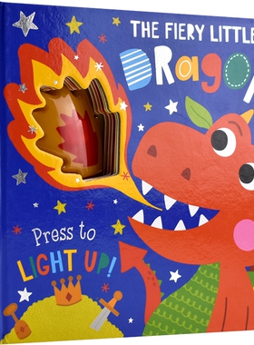 【自营】The Fiery Little Dragon 会喷火的小恐龙 亲子读物 英语早教启蒙绘本 纸板书 英语韵文 英文原版进口儿童图书
