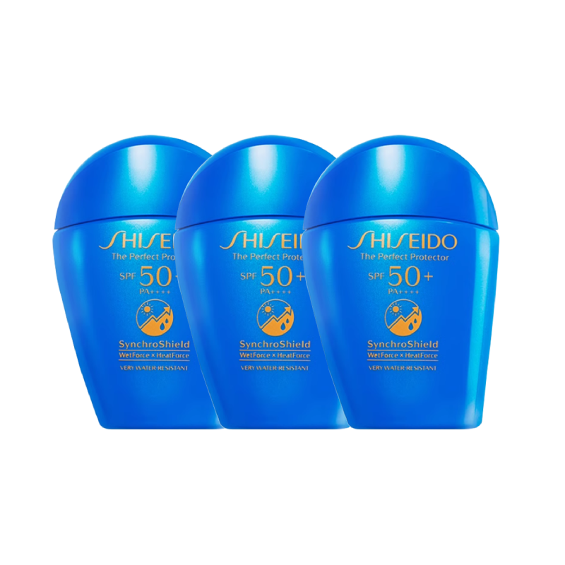 Shiseido/资生堂新艳阳夏臻效水动力蓝胖子防护乳50ml*3