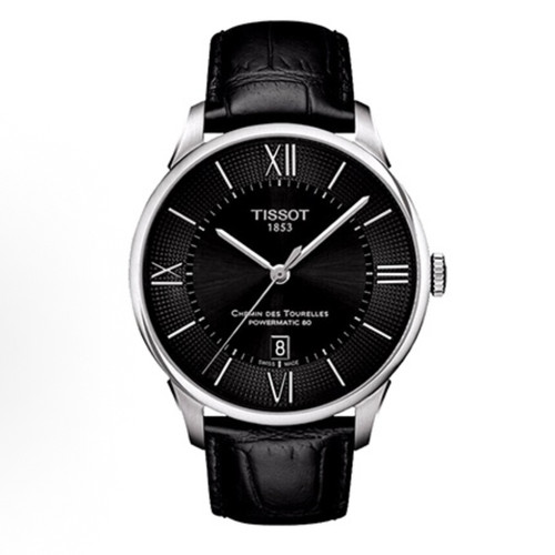 【自营】中古99新天梭1853/杜鲁尔/42mm/80机芯黑盘皮带/瑞士男表