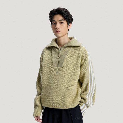 【自营】adidas阿迪达斯三叶草半拉链高领Premium 3S针织衫KS5341