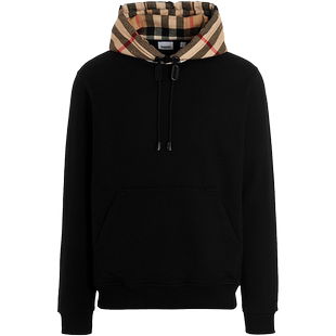 【自营】BURBERRY/博柏利男款棉质连帽卫衣运动衫 8058117