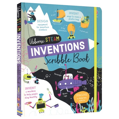 【自营】Usborne STEAM Inventions Scribble Book 小小发明家涂鸦手册 STEAM 创造力 逻辑思维 启蒙读物 儿童英语百科 英文原版