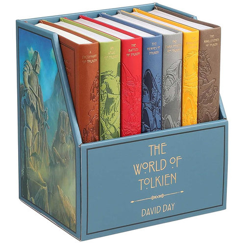 【自营】预售 英文原版  皮面精装The World of Tolkien: Seven-Book Boxed Set 托尔金的世界：七卷本盒装套装