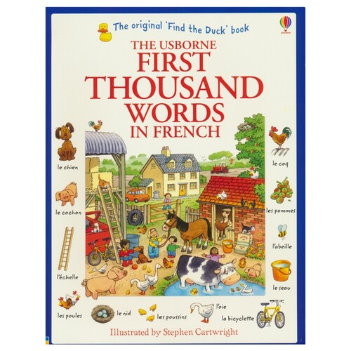 【自营】Usborne First Thousand Words in French 尤斯伯恩 法语 主题单词书 全彩插图 生动有趣 1000个单词 法英对照 英文原版
