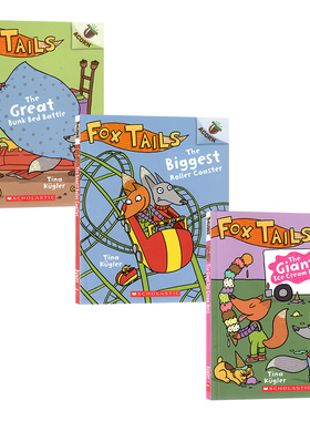 【自营】学乐橡树系列3册英文绘本Fox Tails The Great Bunk Bed Battle/Biggest Roller Coaster狐狸传说桥梁章节书Tina Kügler