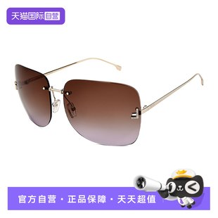 墨镜太阳镜金属诠释前卫时尚 Fendi 造型品牌标识FE4134US 自营
