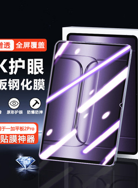 宝悍适用于一加平板2Pro钢化膜新款13.2英寸全屏蓝光OPD2413高清防爆平板电脑1加2pro防指纹1+Pad2保护贴膜