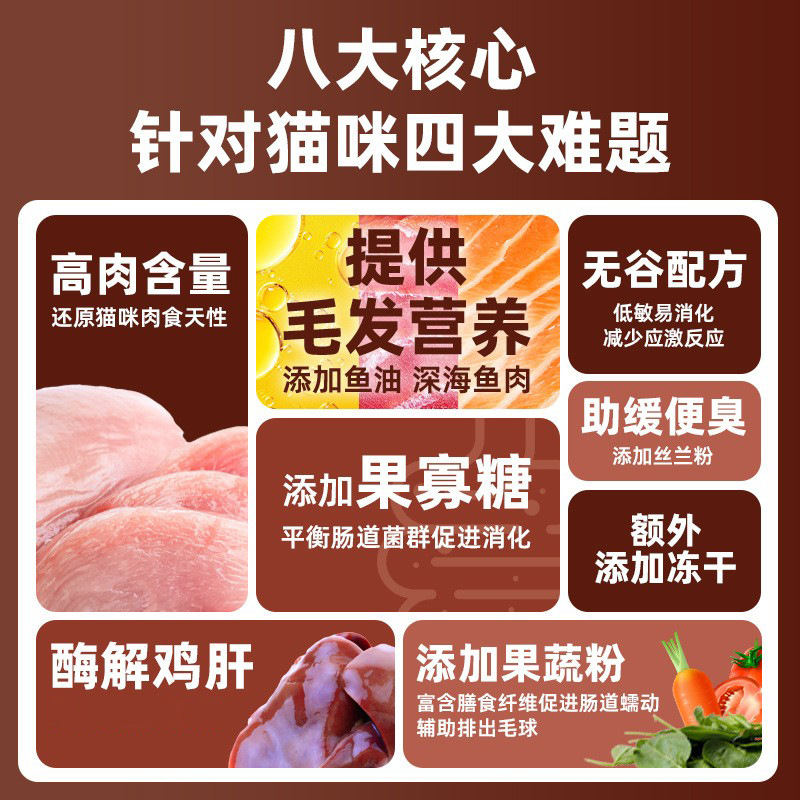 它核无谷冻干猫粮原标经典鸡肉低